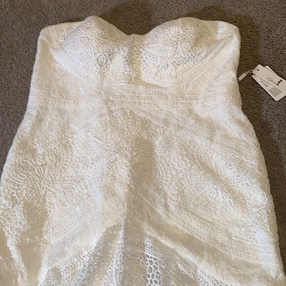 Women’s Bohemian Wedding Dress Zip Up Back with Ivory Lining Size 18W NWT - Picture 3 of 10